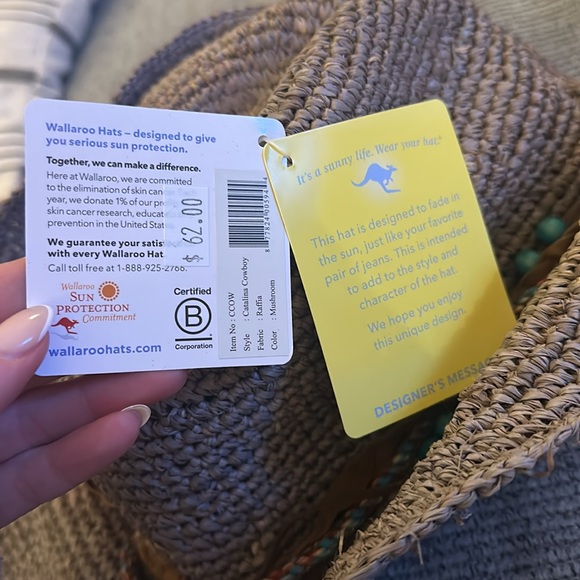 NWT CATALINA COWBOY HAT BY THE WALLAROO COMPANY - Picture 7 of 8